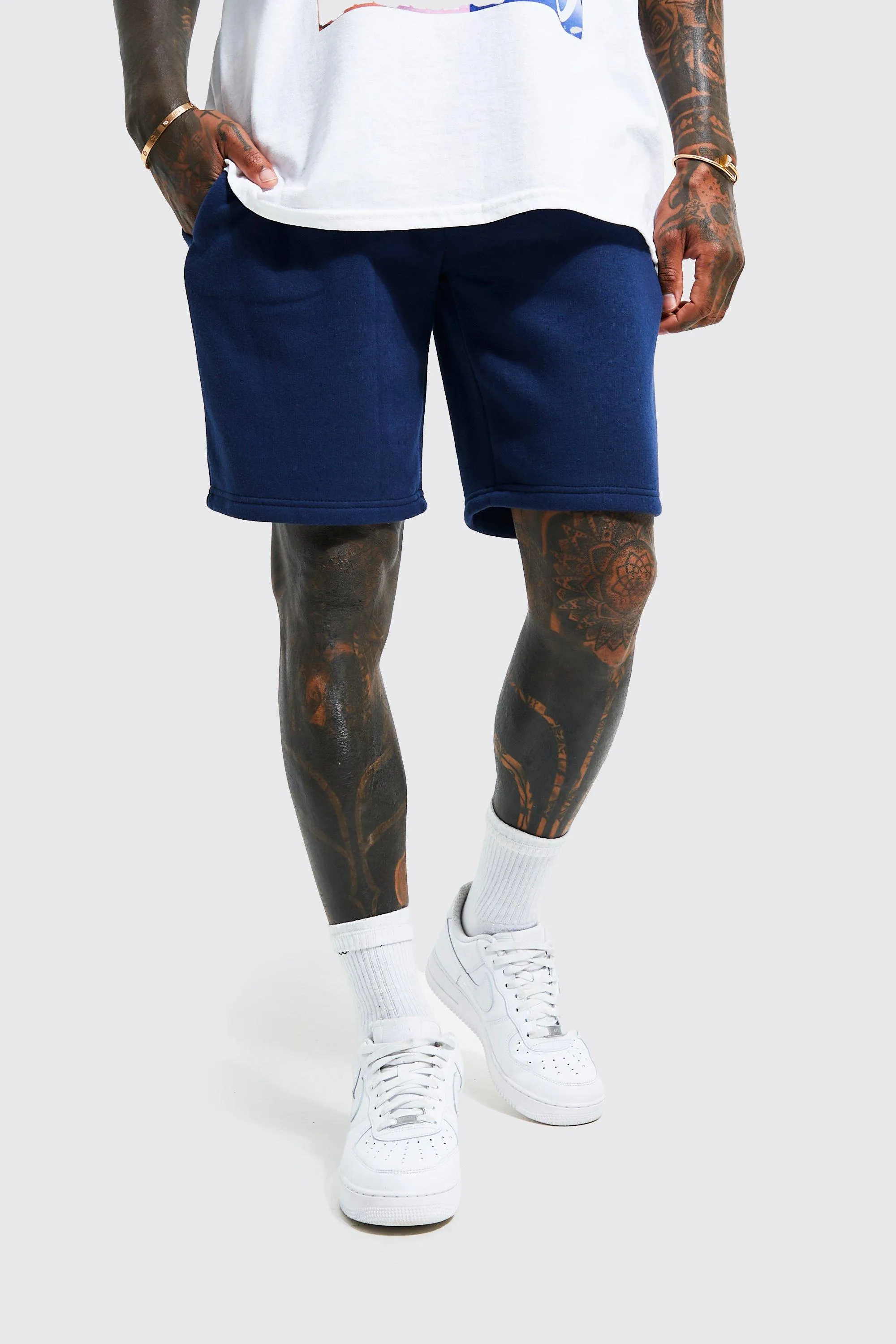 Loose Fit Mid Jersey Short