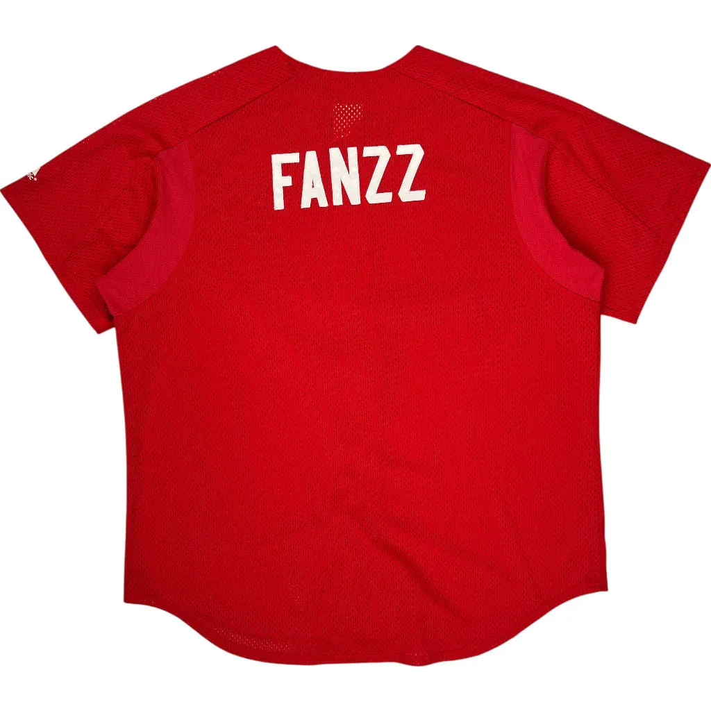 Majestic Fanzz Red Sports Jersey - 3XL - Red Polyester