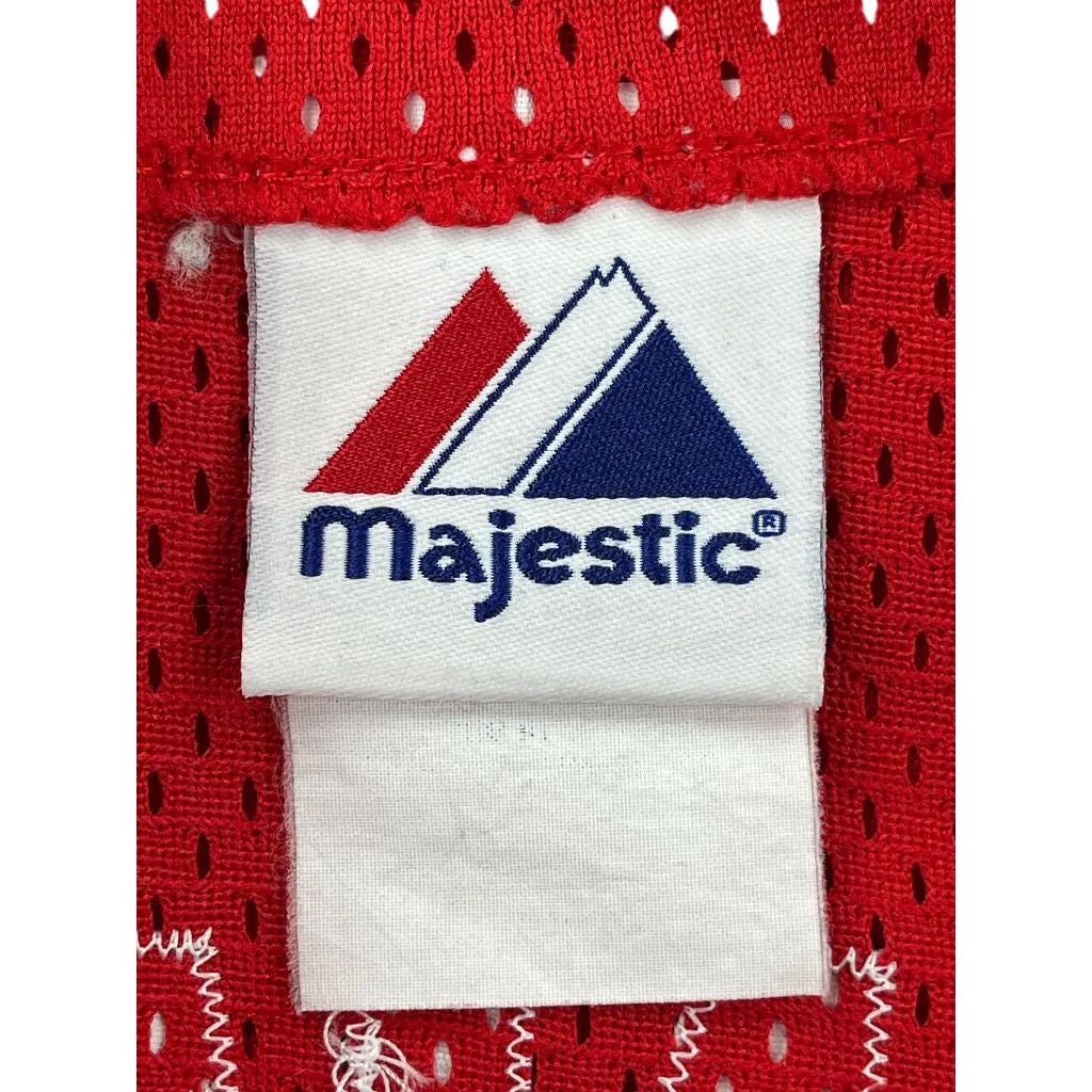 Majestic Fanzz Red Sports Jersey - 3XL - Red Polyester