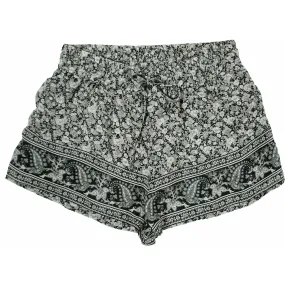 Malika Black Grey Shorts