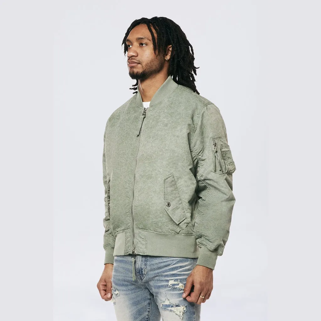 Men's Washed MA1 Bomber Jacket Olive - Online Exclusive