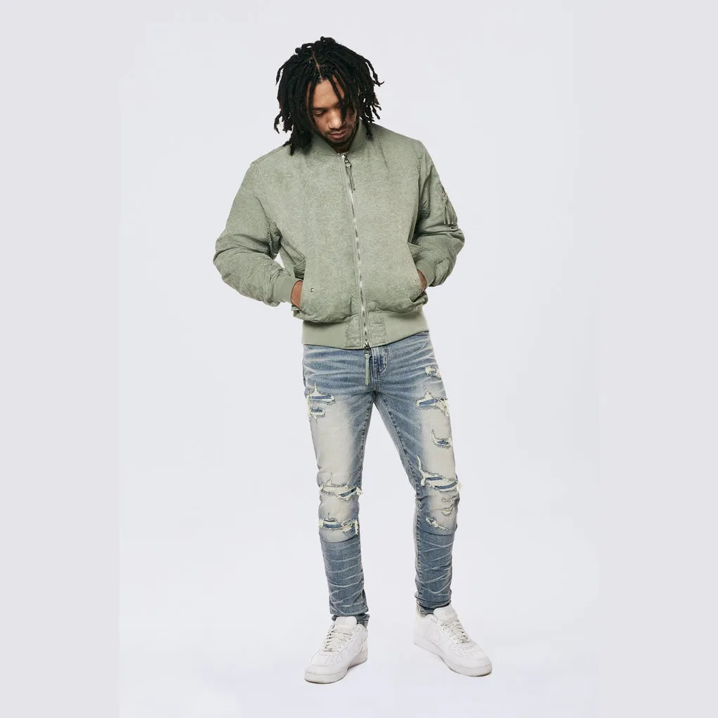 Men's Washed MA1 Bomber Jacket Olive - Online Exclusive