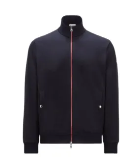 Moncler - Sweat bleu nuit zippé