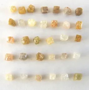 Natural Loose Diamond Rough Cube Mix Color Uncut Diamond 1.60 to 1.90 MM 1.00 Ct Scoop Q139