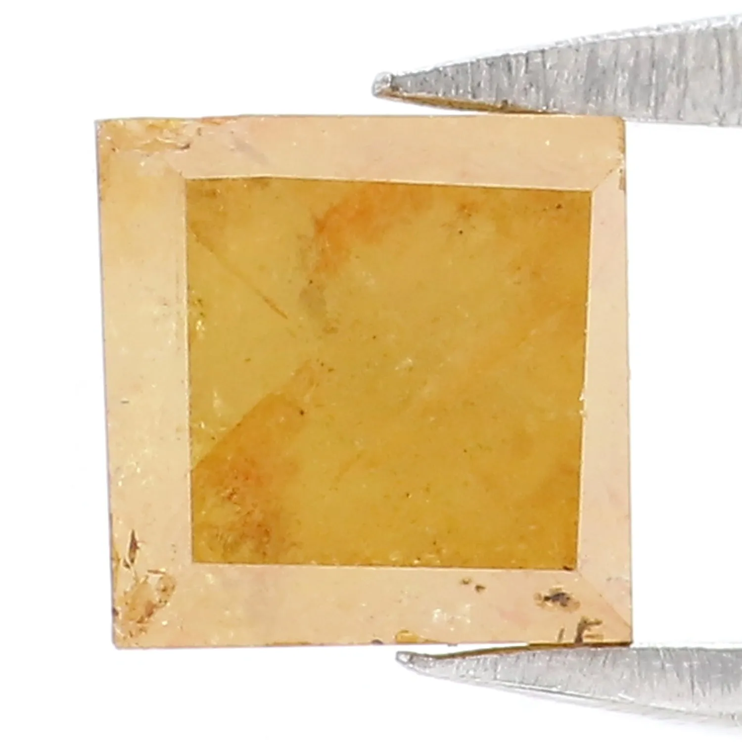 Natural Loose Square Diamond, Yellow Color Diamond, Natural Loose Diamond, Square Rose Cut Diamond, 1.08 CT Square Shape Diamond