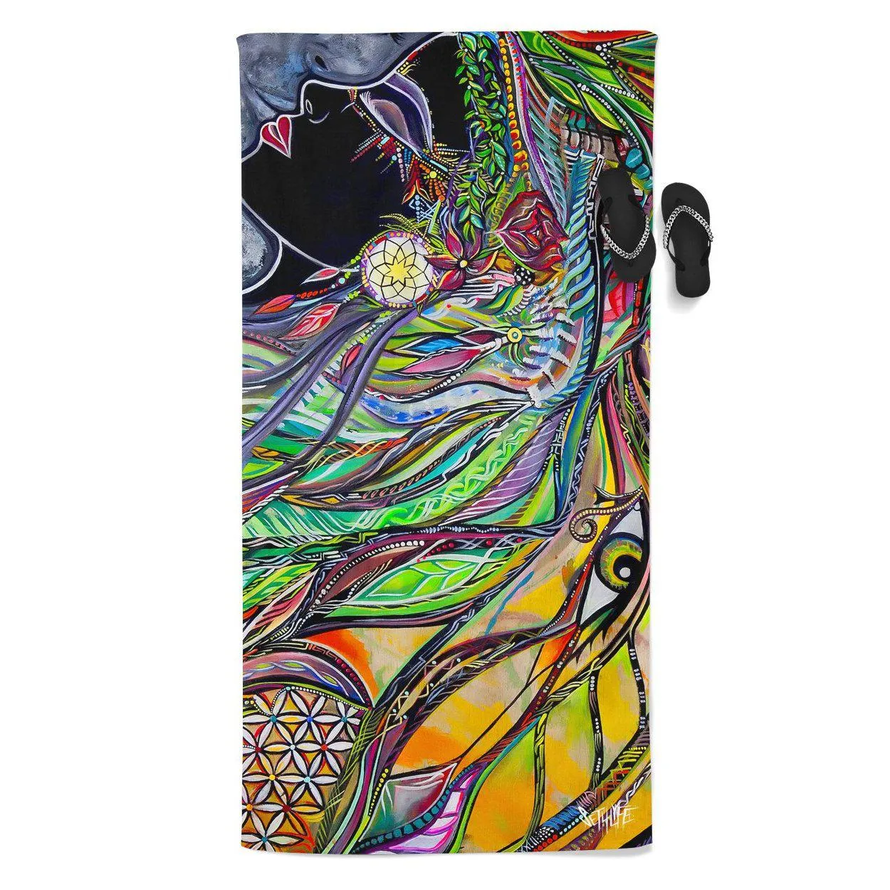 NEON SYNCHRONICITY PREMIUM TOWEL