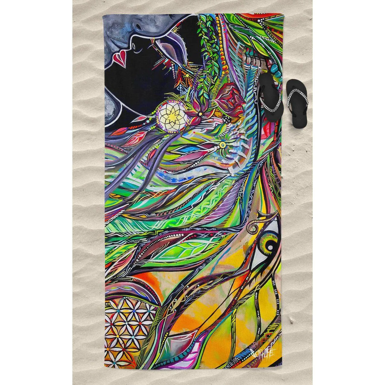 NEON SYNCHRONICITY PREMIUM TOWEL