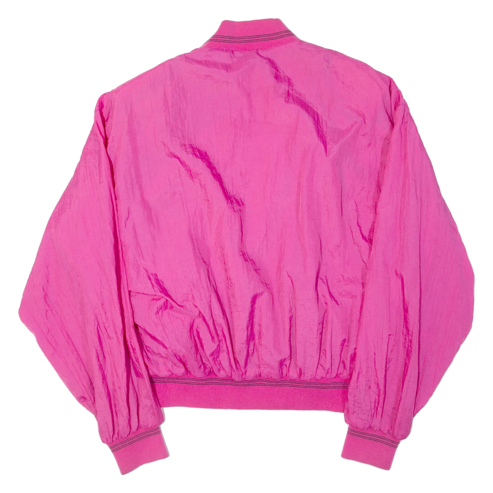 NEW ARRIVAL Womens Bomber Jacket Pink Nylon 90s M