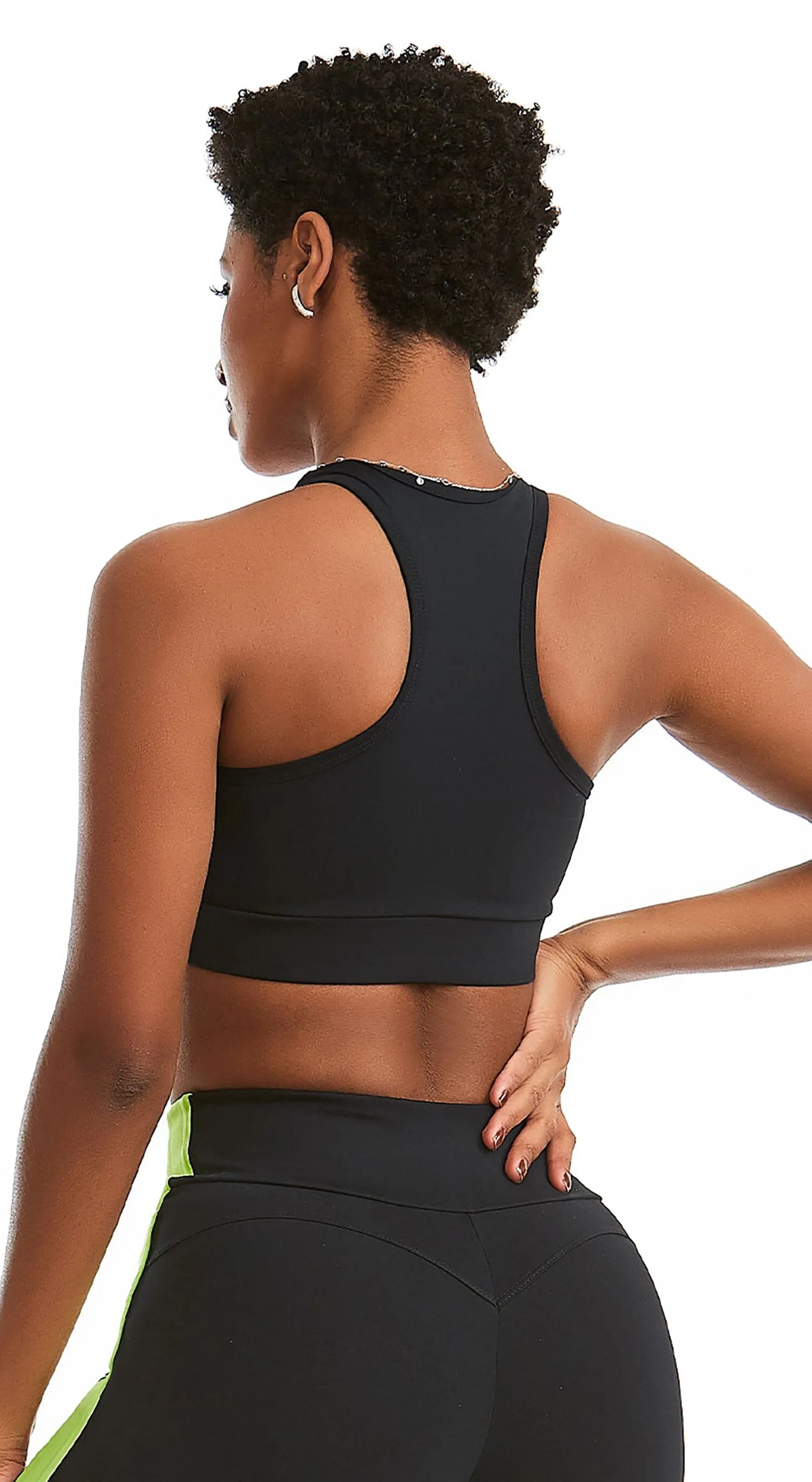 NZ Sports Bra - Fluor Black