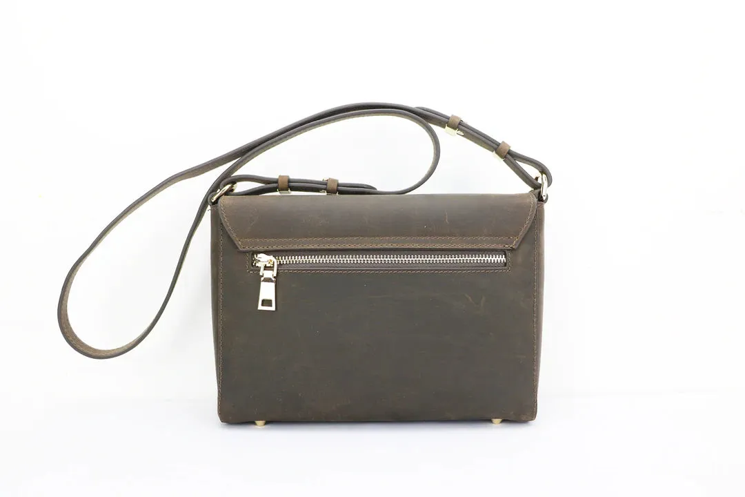 Oakbark & Chrome Shoulder Bag