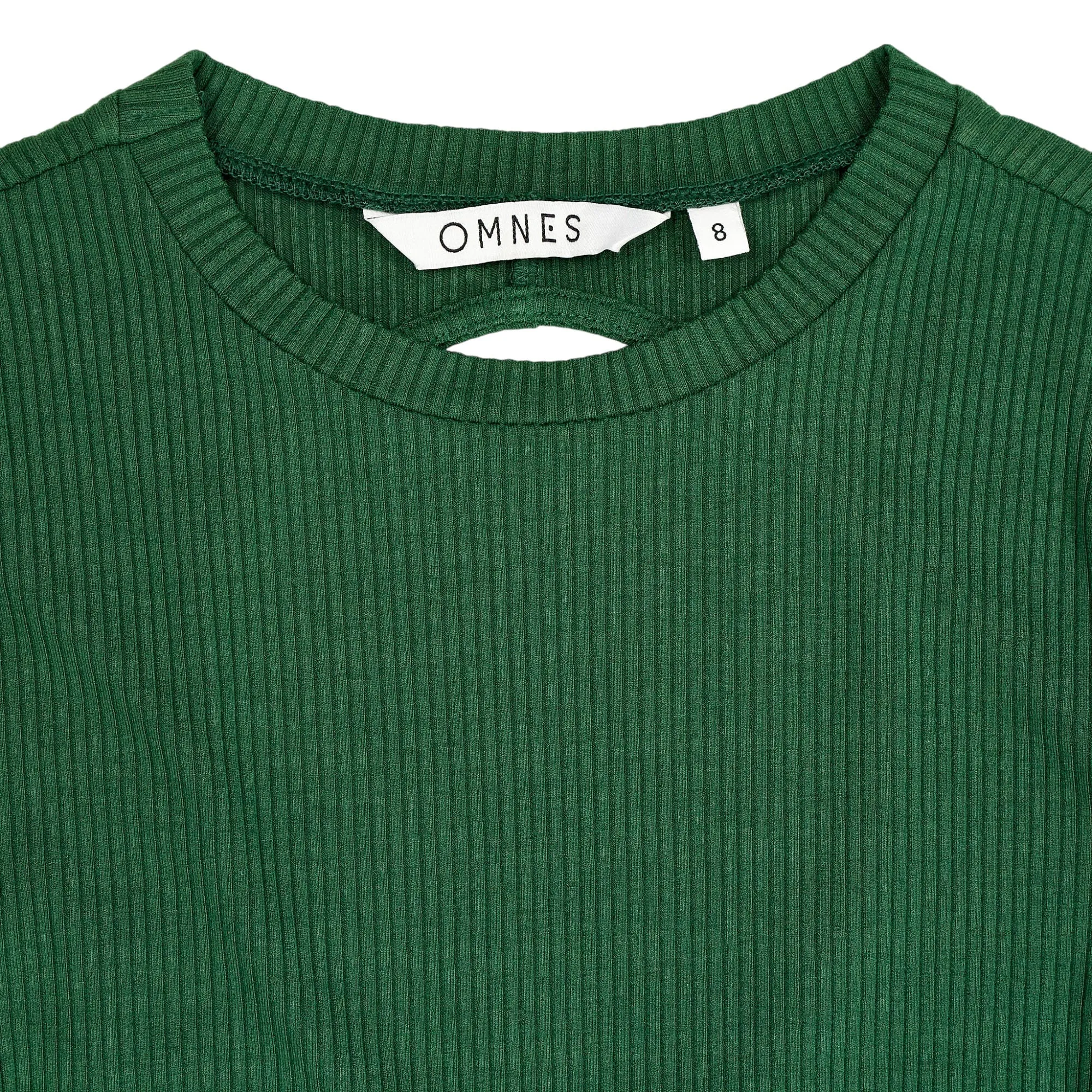 Omnes Green Ribbed Bodysuit