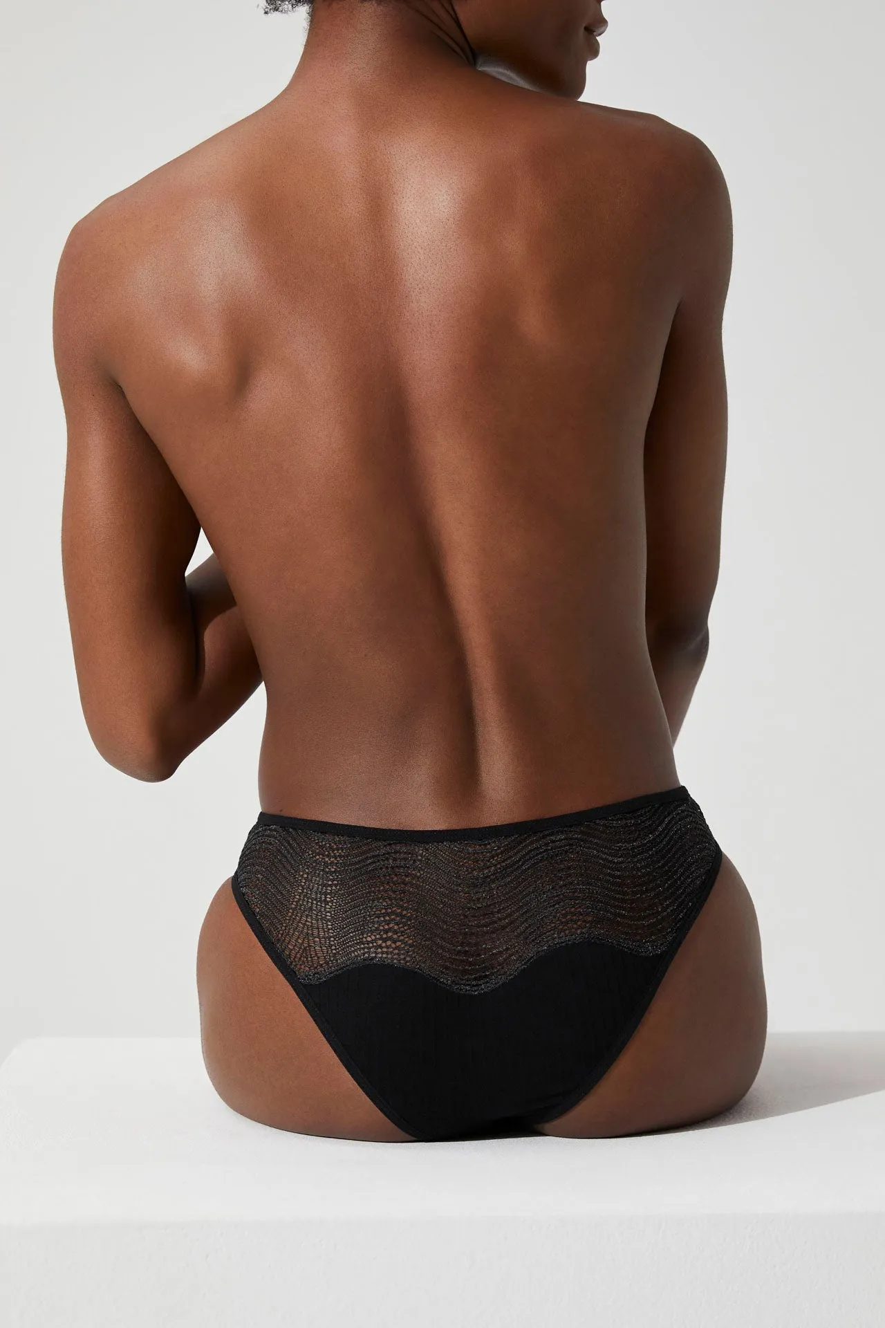 Opaak: Yasmin Ribbed Brief - L, XL