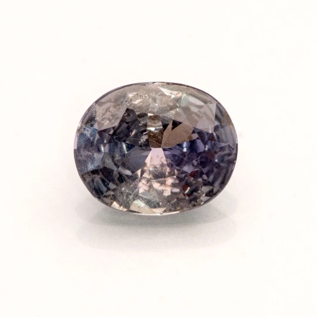 Oval Purple 8.1x6.6mm/1.46ct Natural Tanzania Sapphire Loose Gemstone