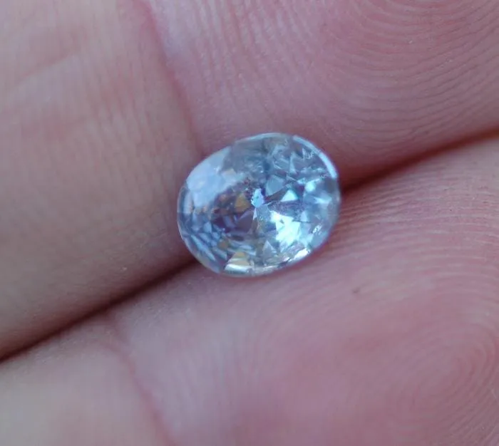 Oval Purple 8.1x6.6mm/1.46ct Natural Tanzania Sapphire Loose Gemstone