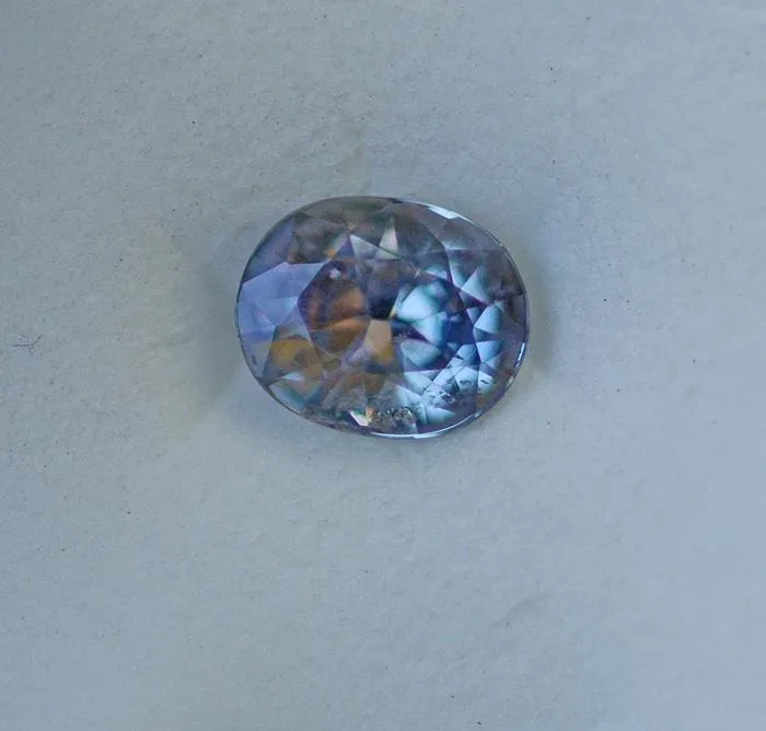 Oval Purple 8.1x6.6mm/1.46ct Natural Tanzania Sapphire Loose Gemstone