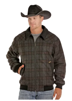 Panhandle Slim Men's Plaid Western Bomber Jacket