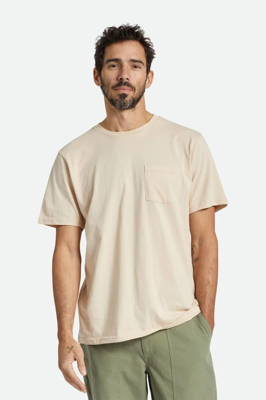 Premium Cotton S/S Pocket Tee - Smoke Grey