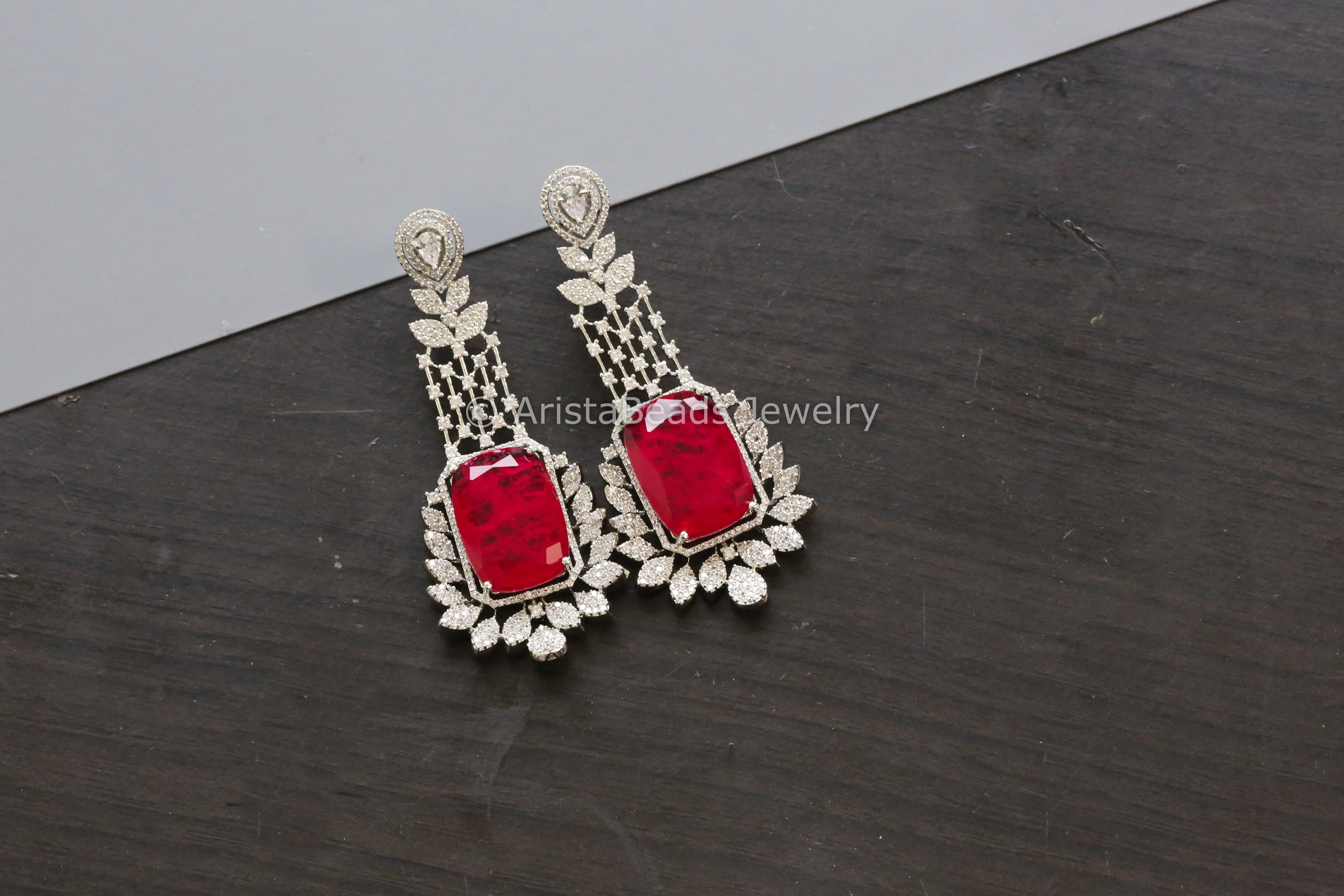 Premium Doublet & Clear CZ Earrings