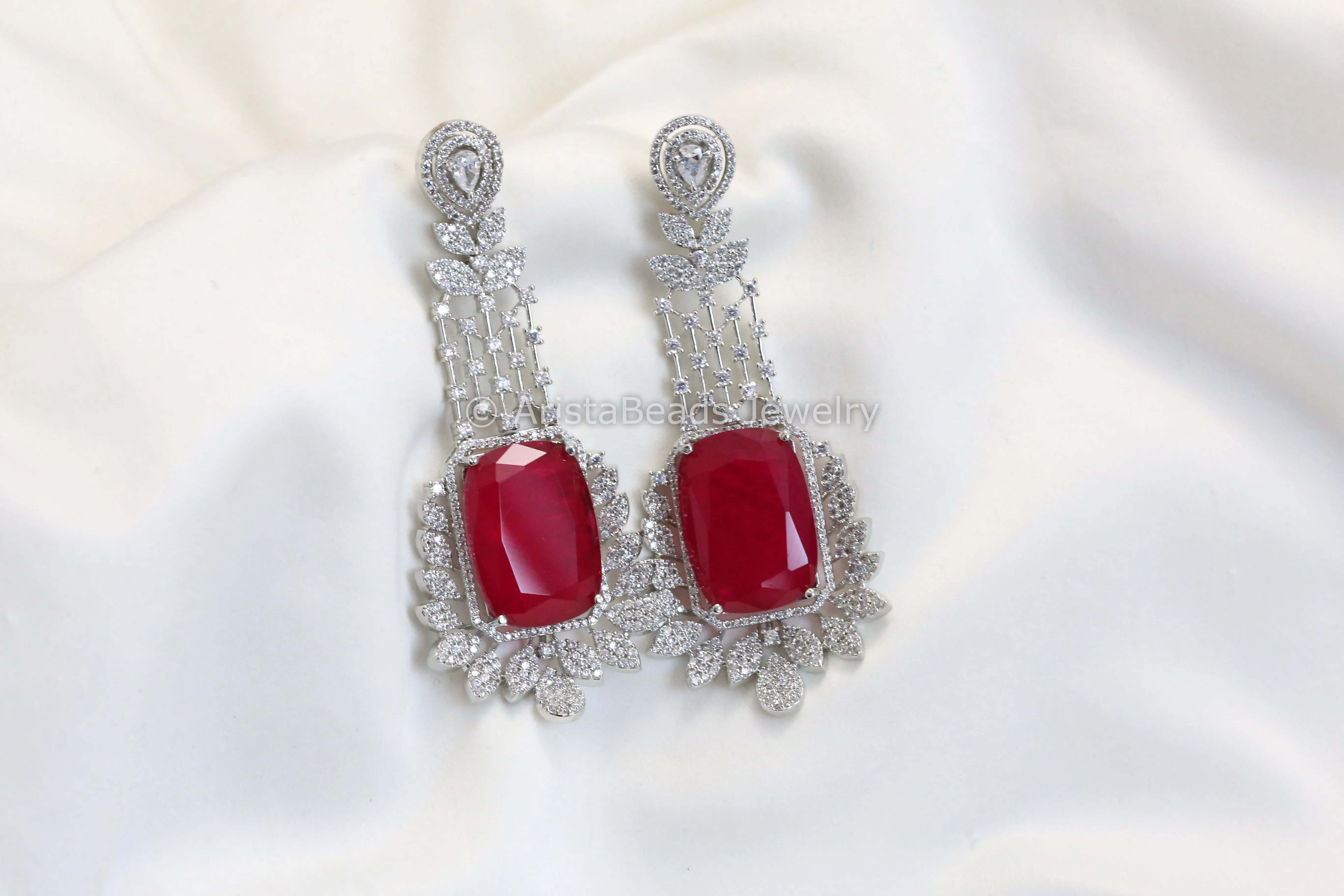 Premium Doublet & Clear CZ Earrings