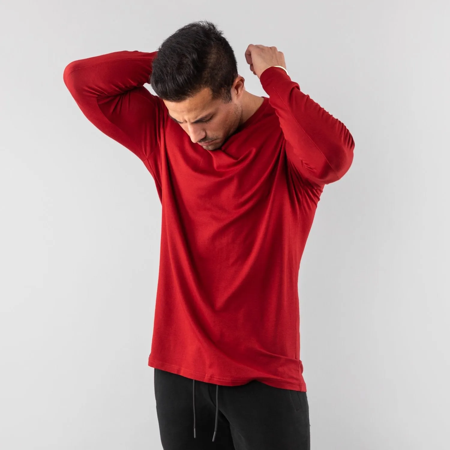 Premium Long Sleeve - Deep Red