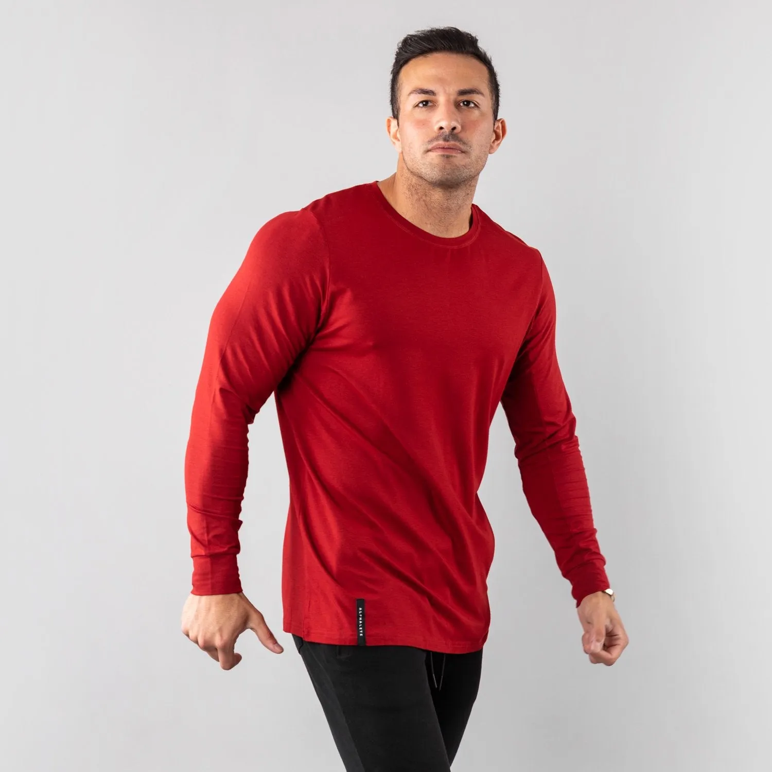 Premium Long Sleeve - Deep Red