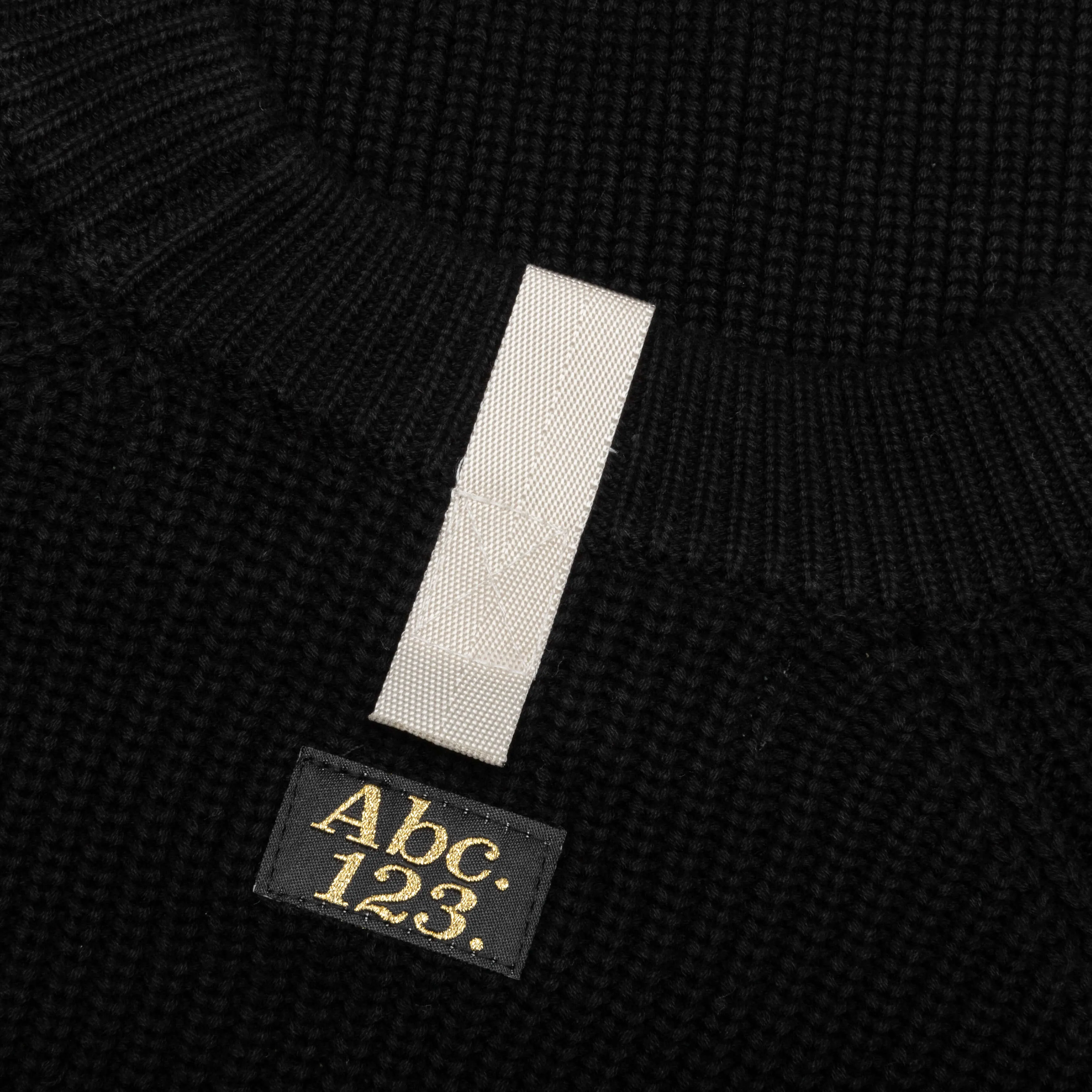 Ribbed Crewneck - Anthracite Black