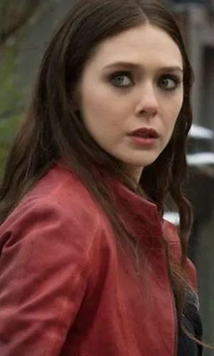 Scarlet-Witch Wanda Maximoff Short Women Leather Costume Jacket