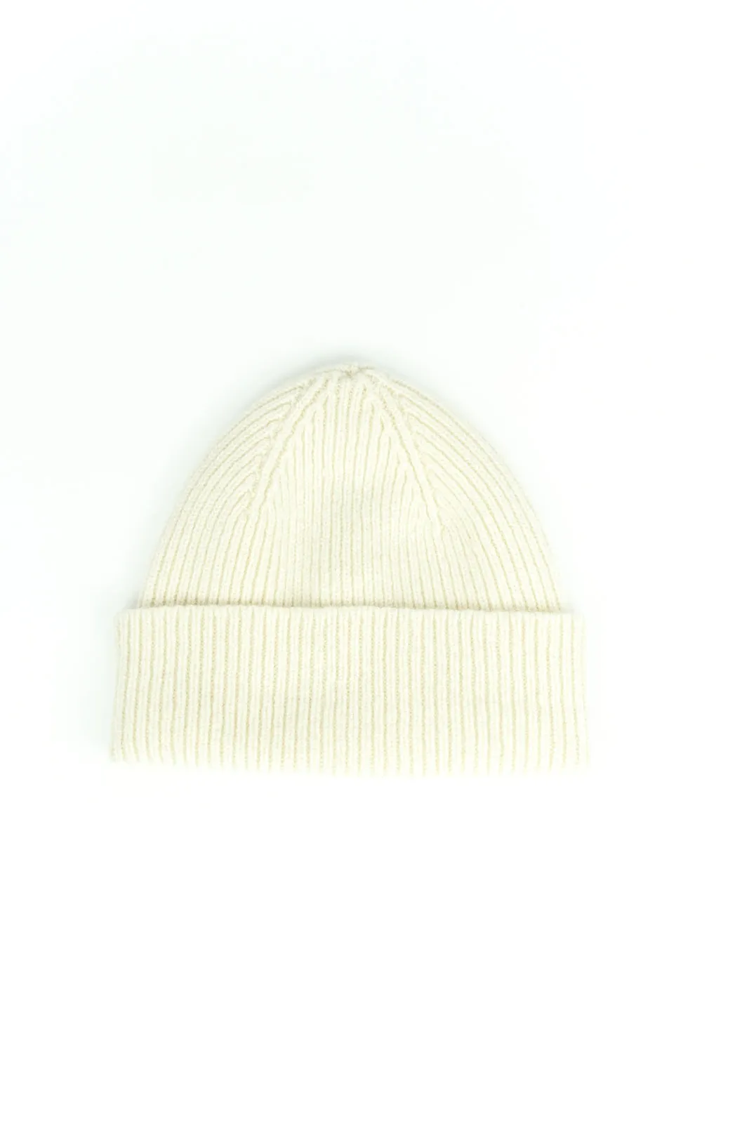 SE10 RIBBED WOOL HAT ECRU