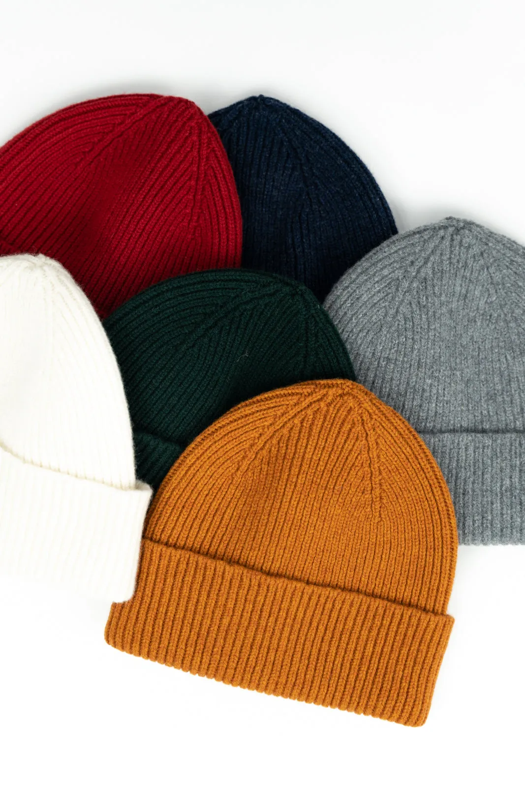 SE10 RIBBED WOOL HAT ECRU