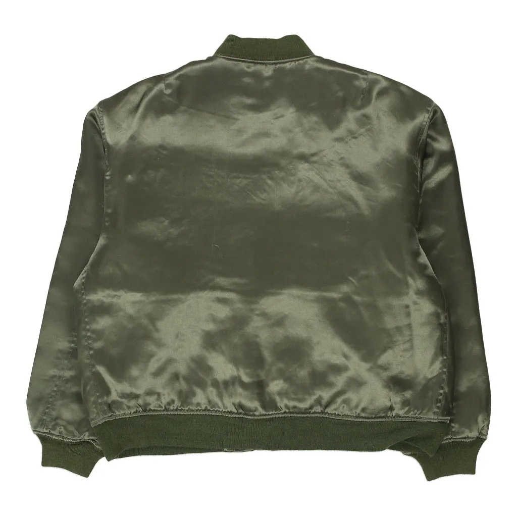 Steve & Barry Reversible Bomber Jacket - Medium Khaki Nylon