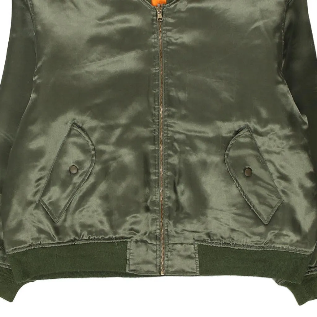 Steve & Barry Reversible Bomber Jacket - Medium Khaki Nylon