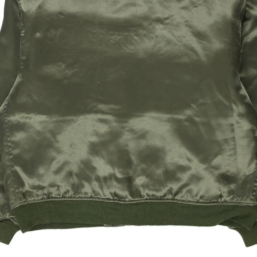 Steve & Barry Reversible Bomber Jacket - Medium Khaki Nylon