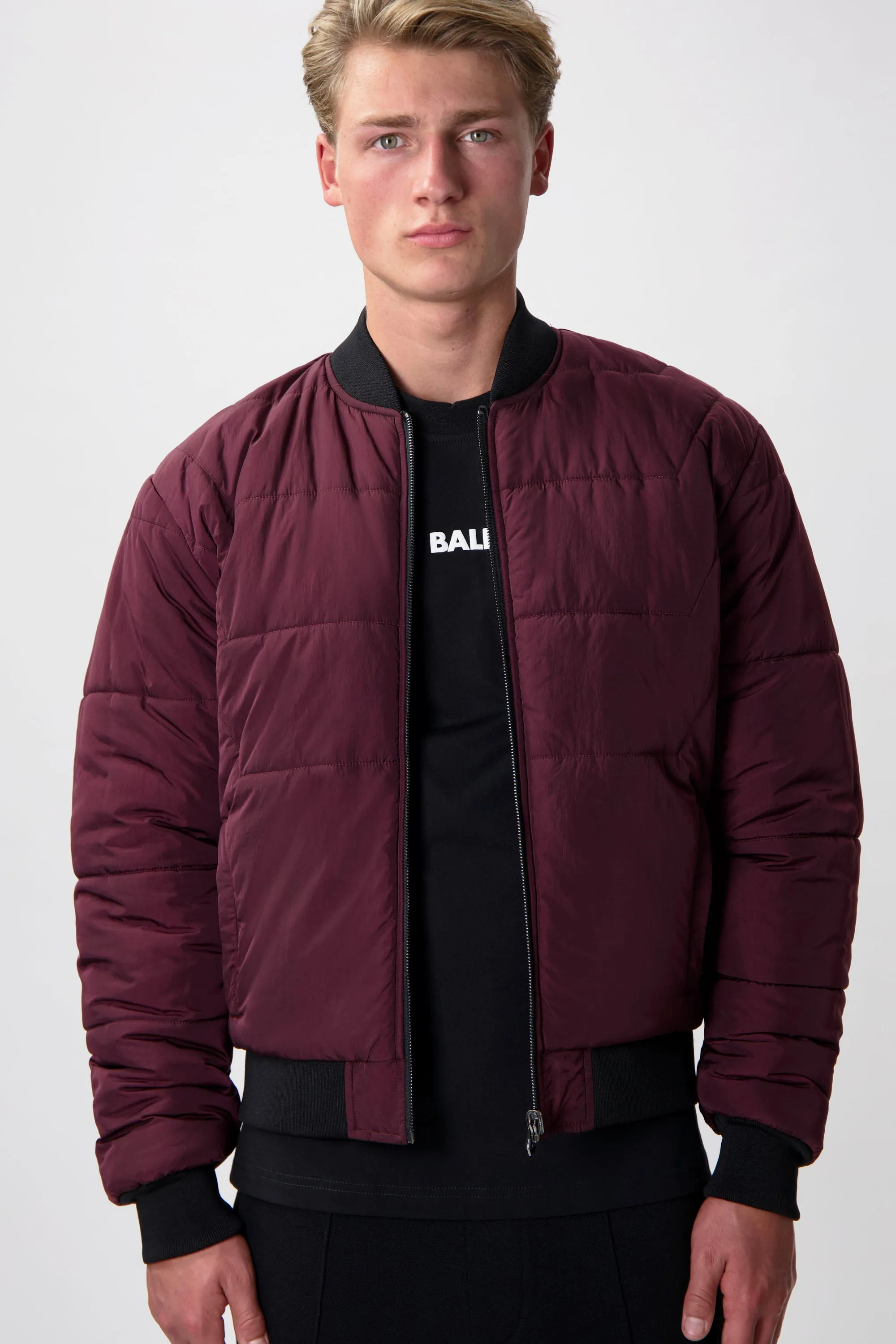 The Club Regular Fit Reversible Bomber Jacket Jet Black