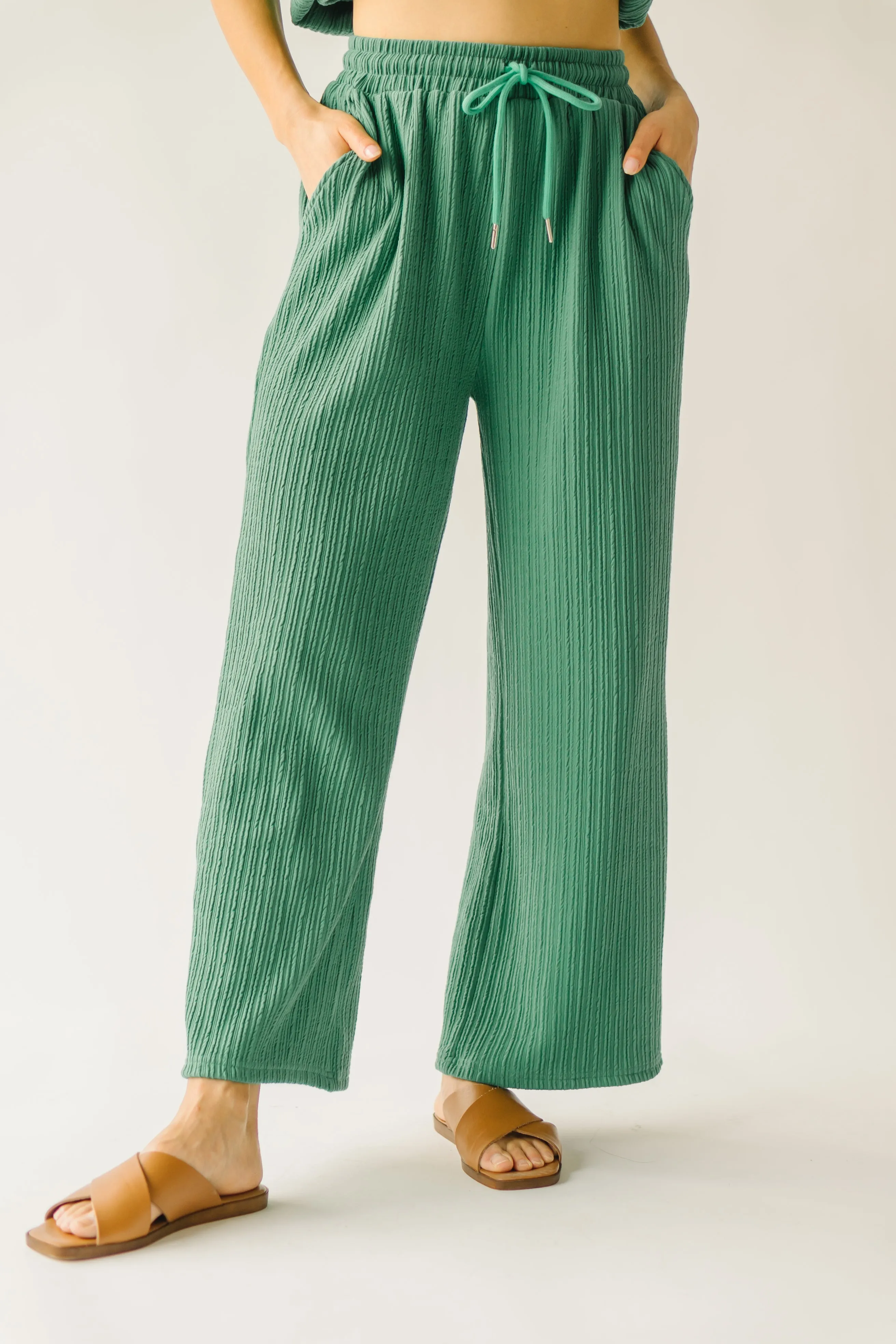 The Sadoski Ribbed Pant in Green