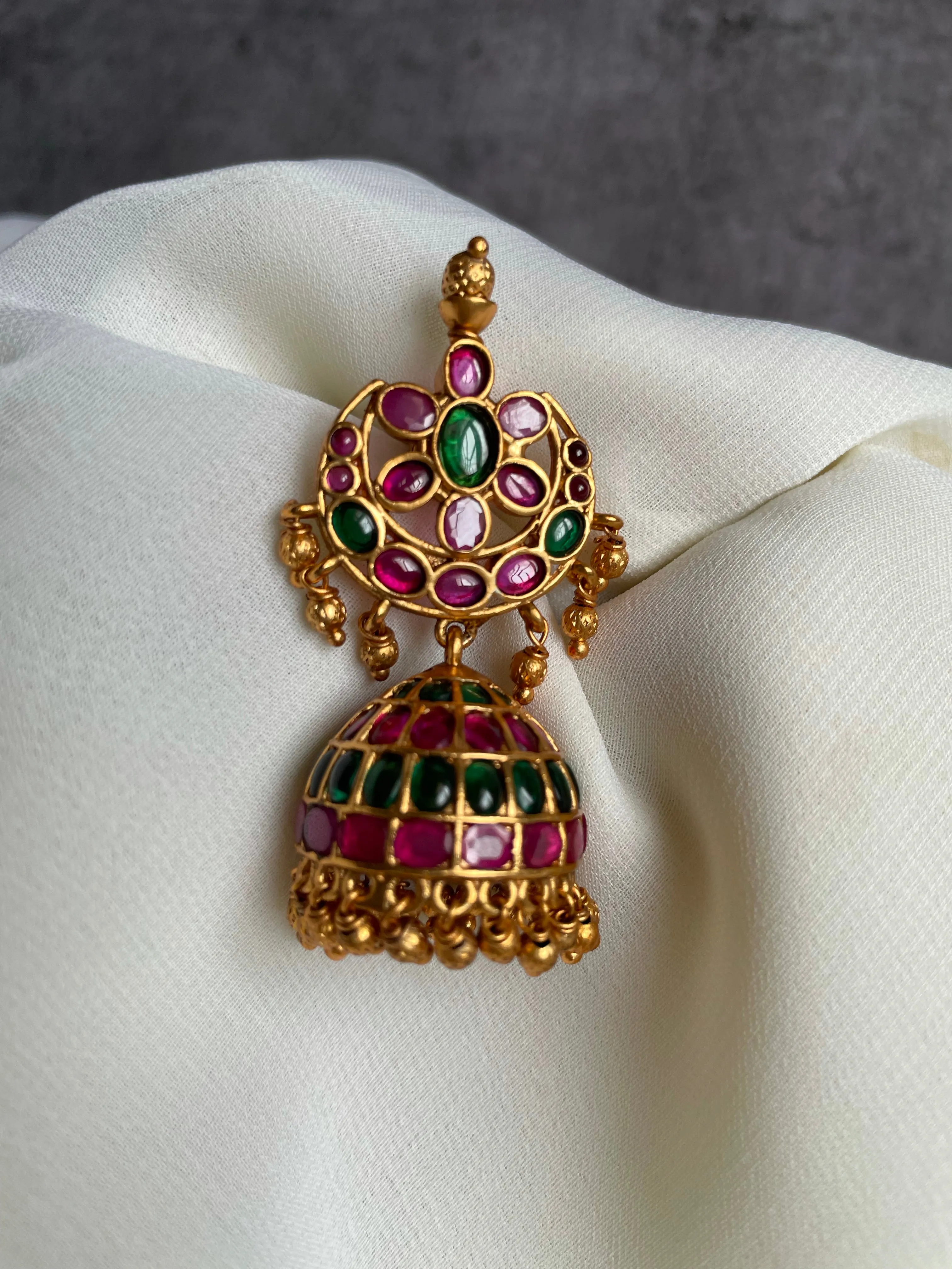 Vintage kemp premium jhumkas