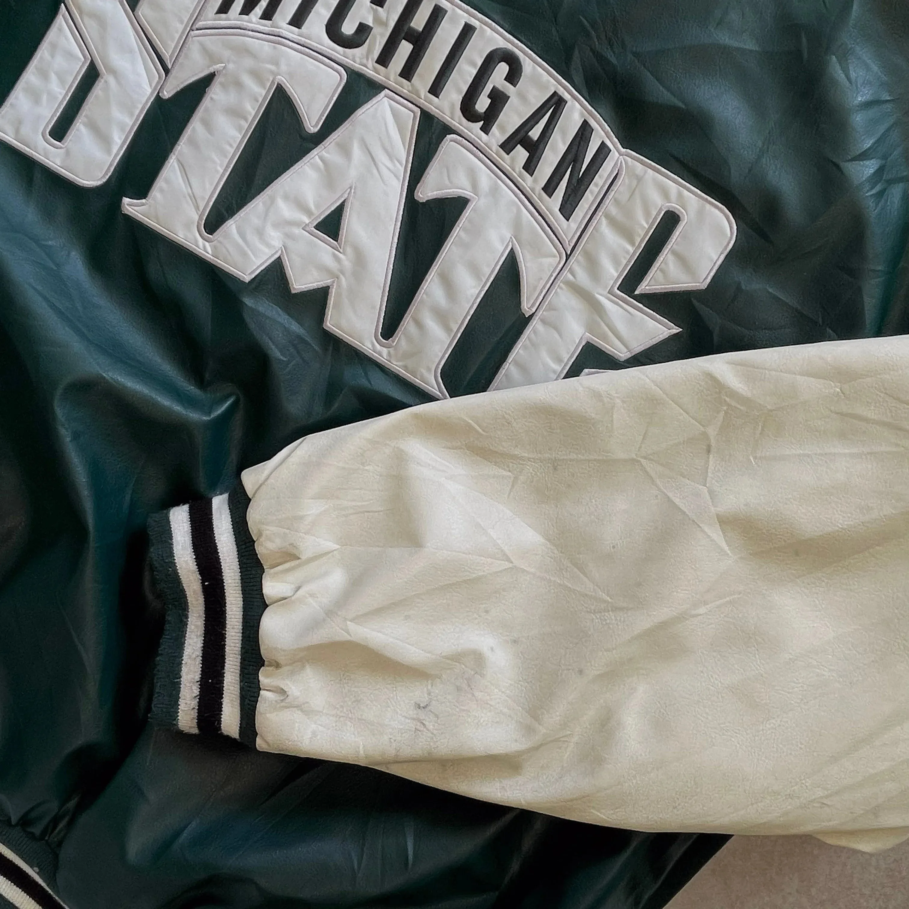 Vintage Michigan State Bomber Jacket - XL